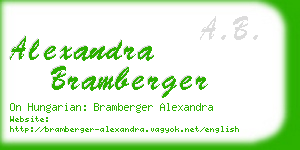 alexandra bramberger business card